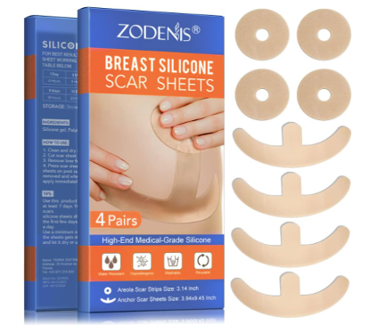 silicone scar sheets for breast