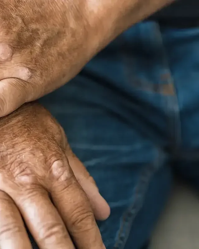 Therapist working with a patient on arthritis management exercises