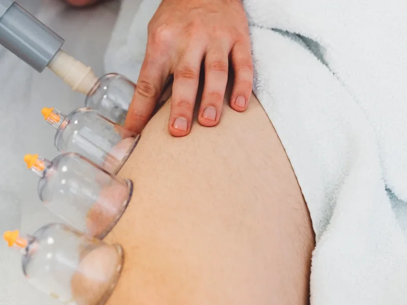 Therapist treating a patient in the clinic